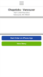 Mobile Screenshot of chopsticksvancouverwa.com
